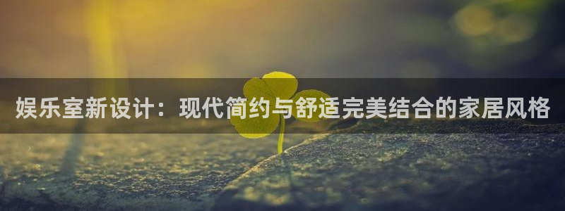 500彩票网体育平台总代理：娱乐室新设计：现代简约与舒适完美结合的家居风格
