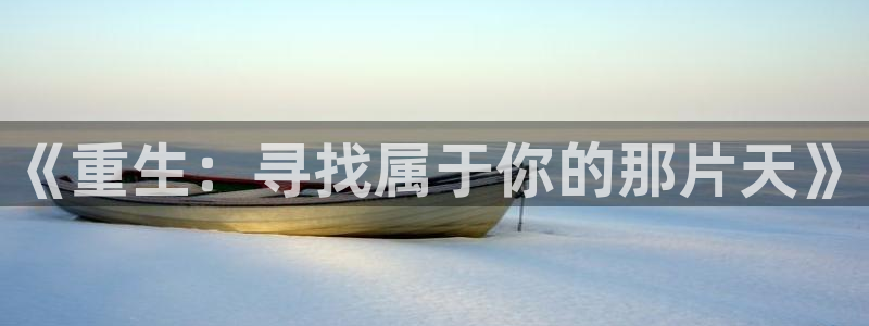 500彩票网体育官网注册：《重生：寻找属于你的那片天》